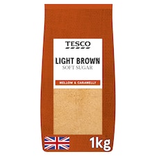 Tesco Light Brown Soft Sugar 1Kg Pack