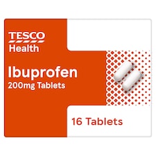 Tesco Health Ibuprofen 200mg Pain Relief Tablets 16s
