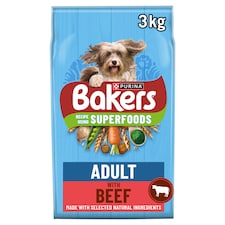 Bakers Dog Food Beef & Vegetable 3Kg