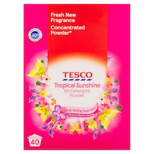 Tesco Tropical Sunshine Bio Detergent Powder 40 Wash 2kg
