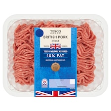 Tesco British Pork Mince 10% Fat 500g