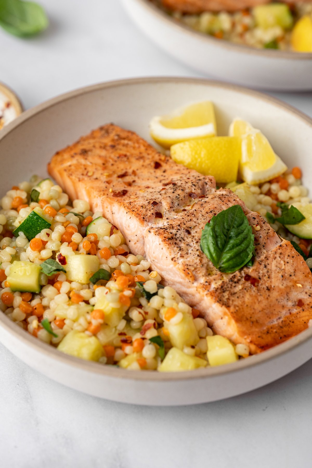 Salmon with couscous